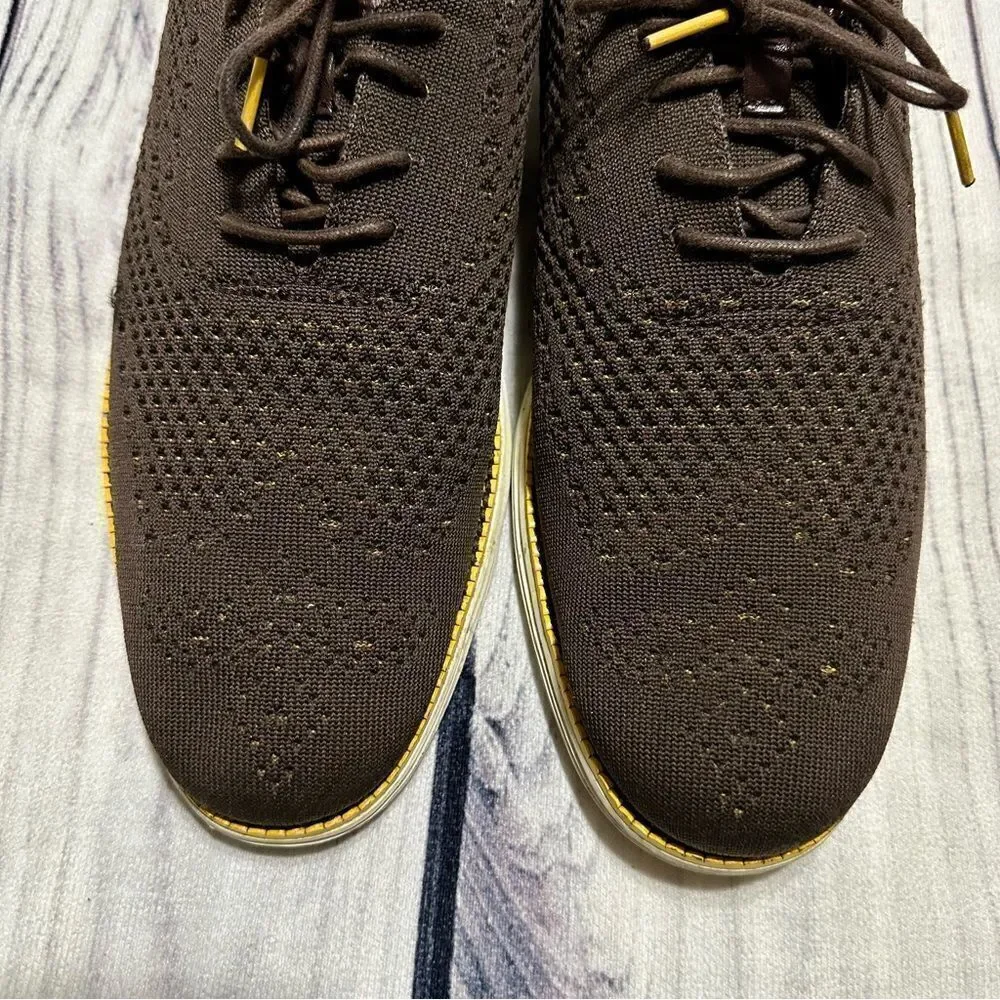 Cole Haan Shoes Men 13 M OriginalGrand‎ Oxford Plain Toe Gray Stitchlite